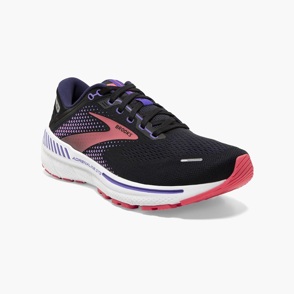 Chaussure Running Brooks Adrenaline GTS 22 Grise Foncé Femme | XYF-7460723